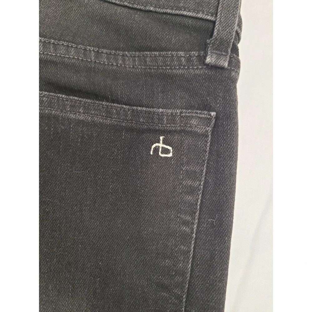 rag & bone New York Fit 1 Extra Slim Black Holes Distressed Jeans Men's Size 30